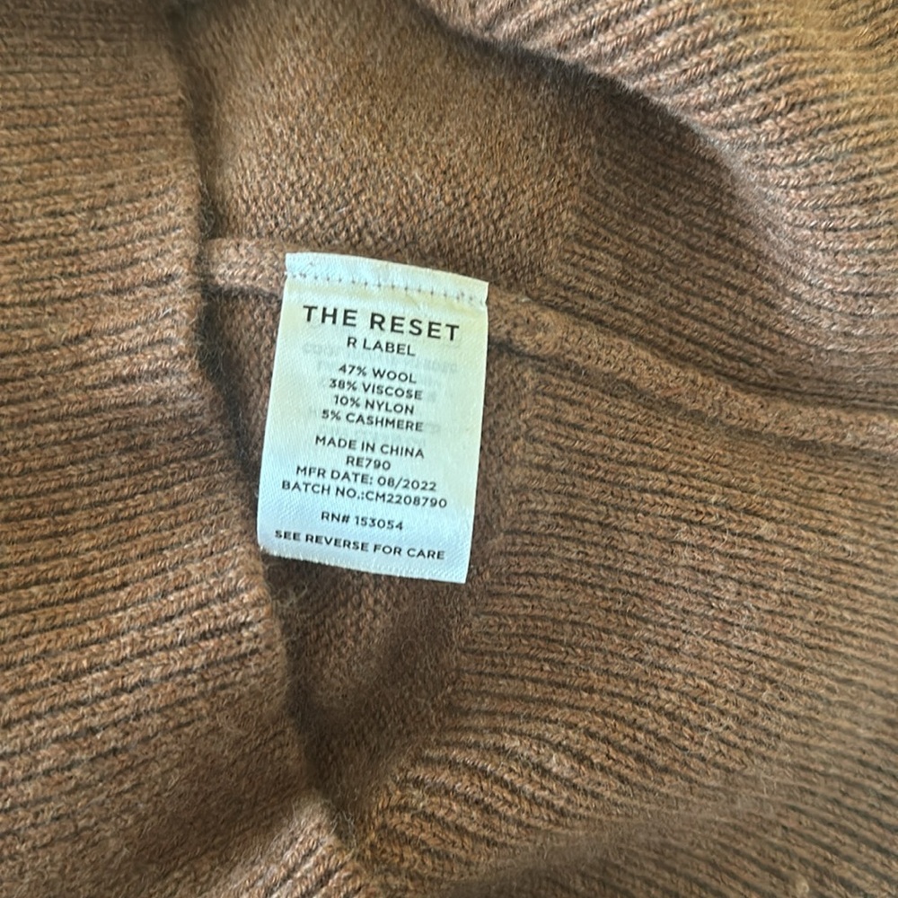 The Reset Perfect Pencil Knit Midi Skirt in Cedar Brown Size S - Picture 9 of 15